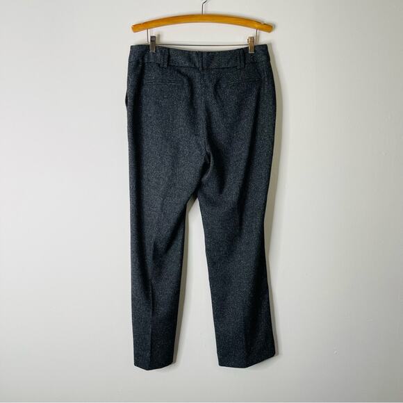 Liz Claiborne grey white speckle herringbone preppy academia Jackie pants 12 - Picture 4 of 6